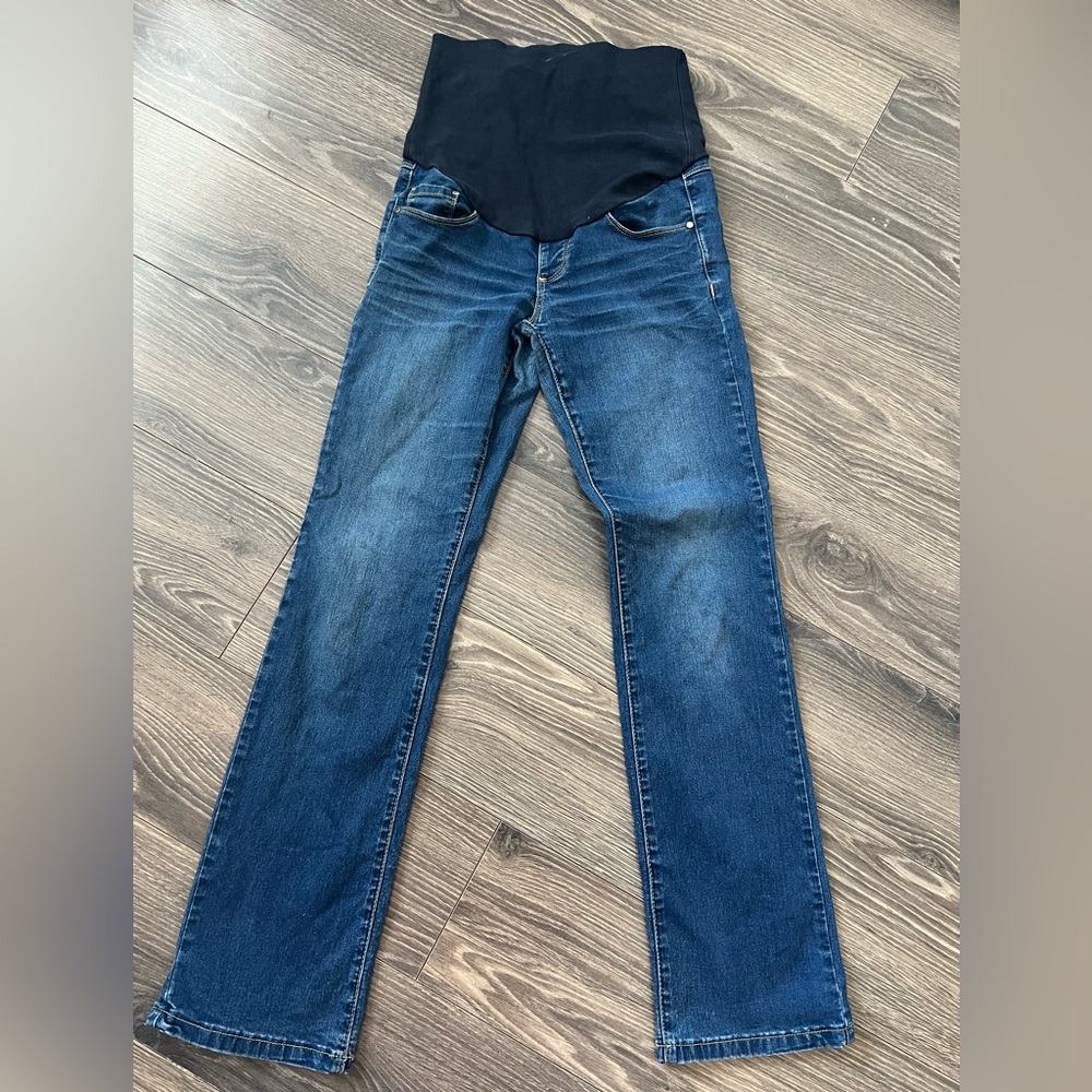 Thyme Maternity Dark Blue Straight Leg Jeans